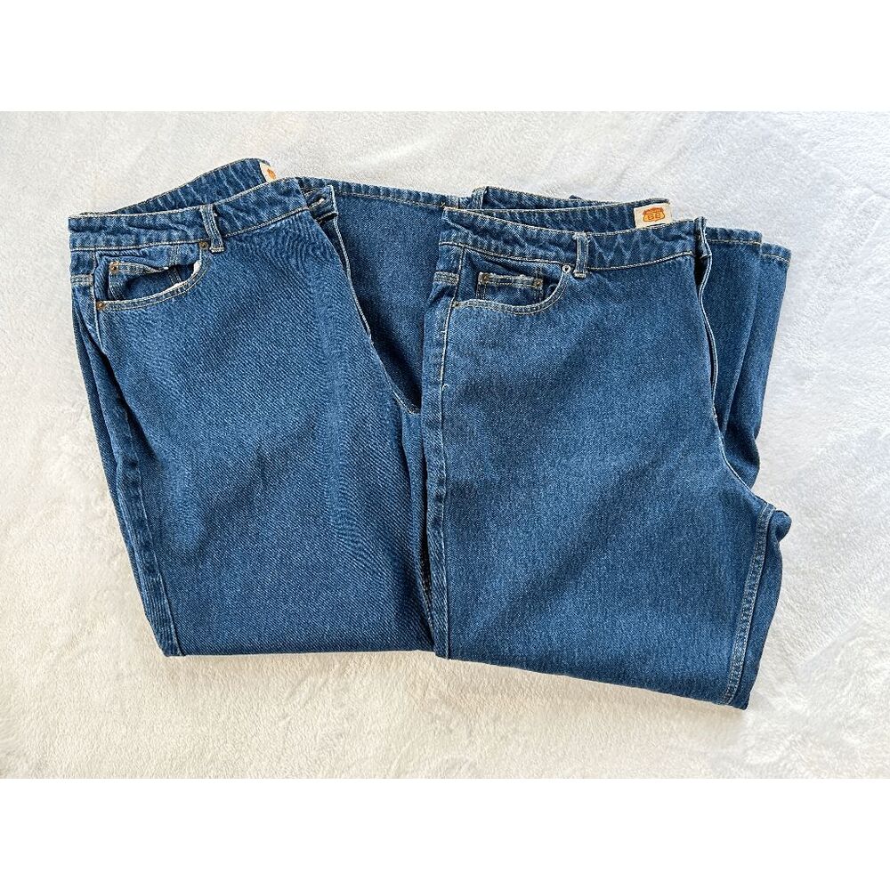 Men's Route 66 Relaxed Fit Denim Jeans Lot of Two 100% Cotton Size 22A, 42 X 30